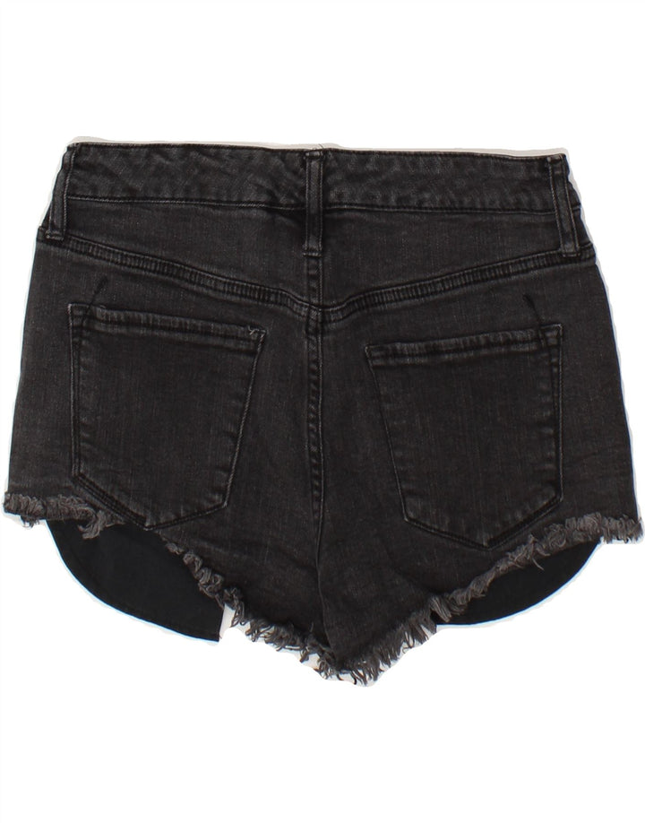 MOSSIMO Womens High Waist Denim Shorts US 6 Medium W28  Black Cotton Vintage Mossimo and Second-Hand Mossimo from Messina Hembry 
