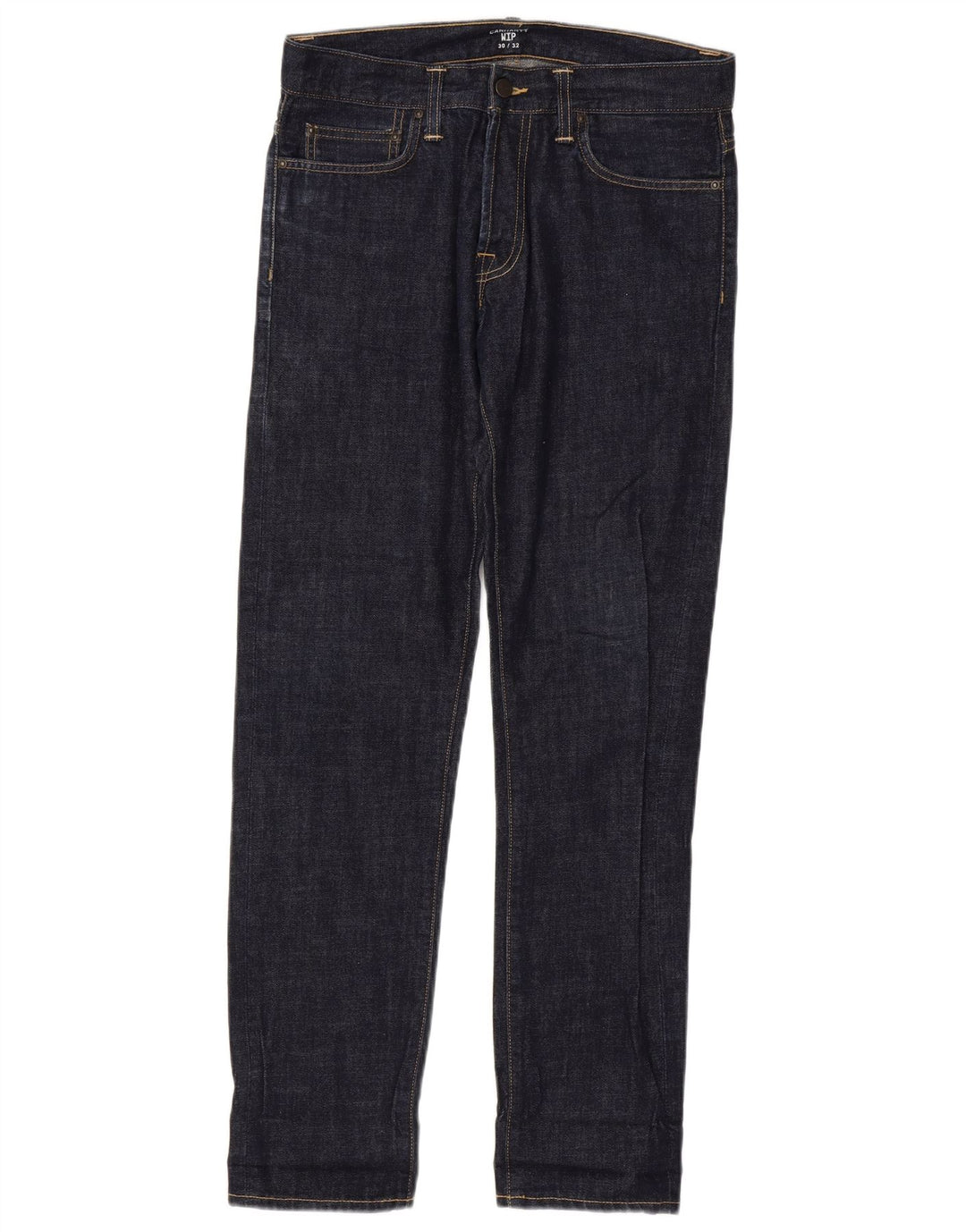 Carhartt Mens Slim Jeans W30 L32 Navy Blue Cotton