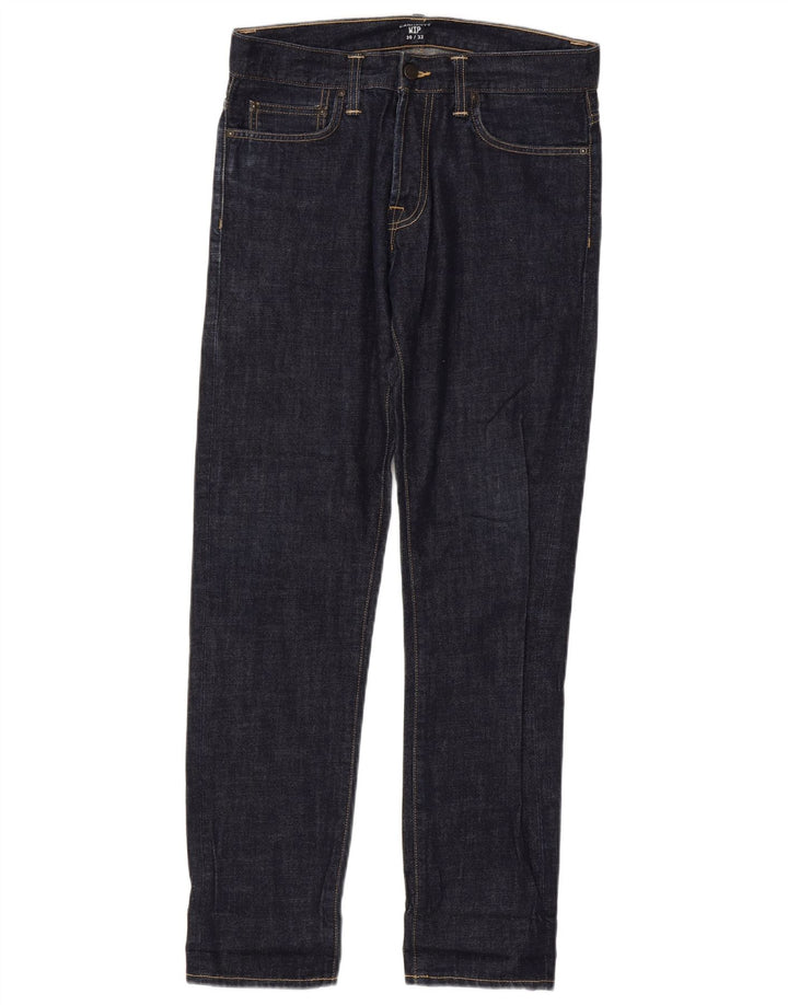 Carhartt Mens Slim Jeans W30 L32 Navy Blue Cotton