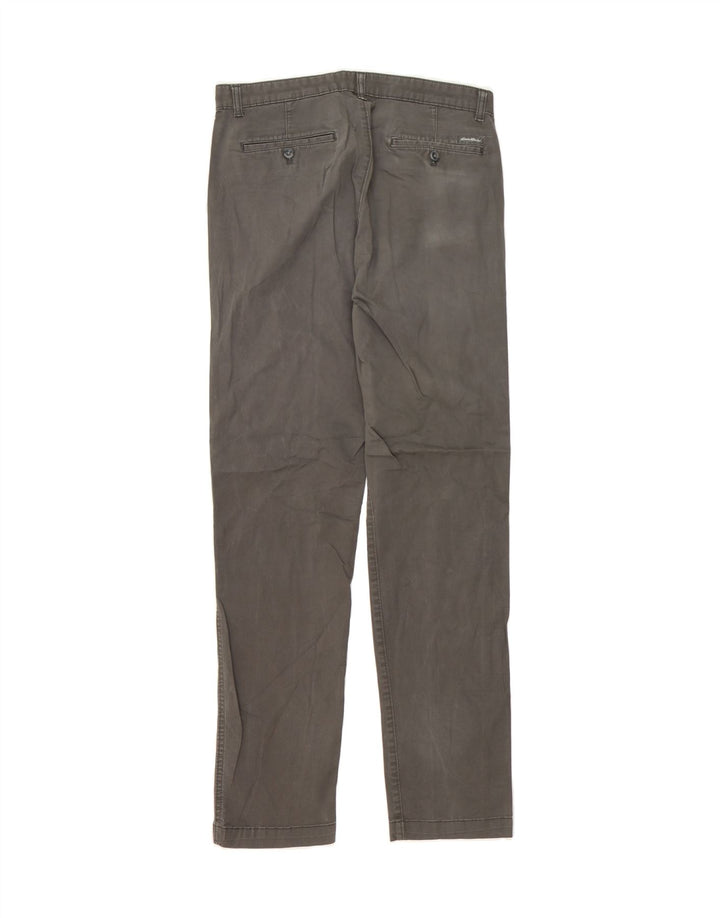 EDDIE BAUER Mens Slim Chino Trousers W32 L34 Grey Cotton Vintage Eddie Bauer and Second-Hand Eddie Bauer from Messina Hembry 
