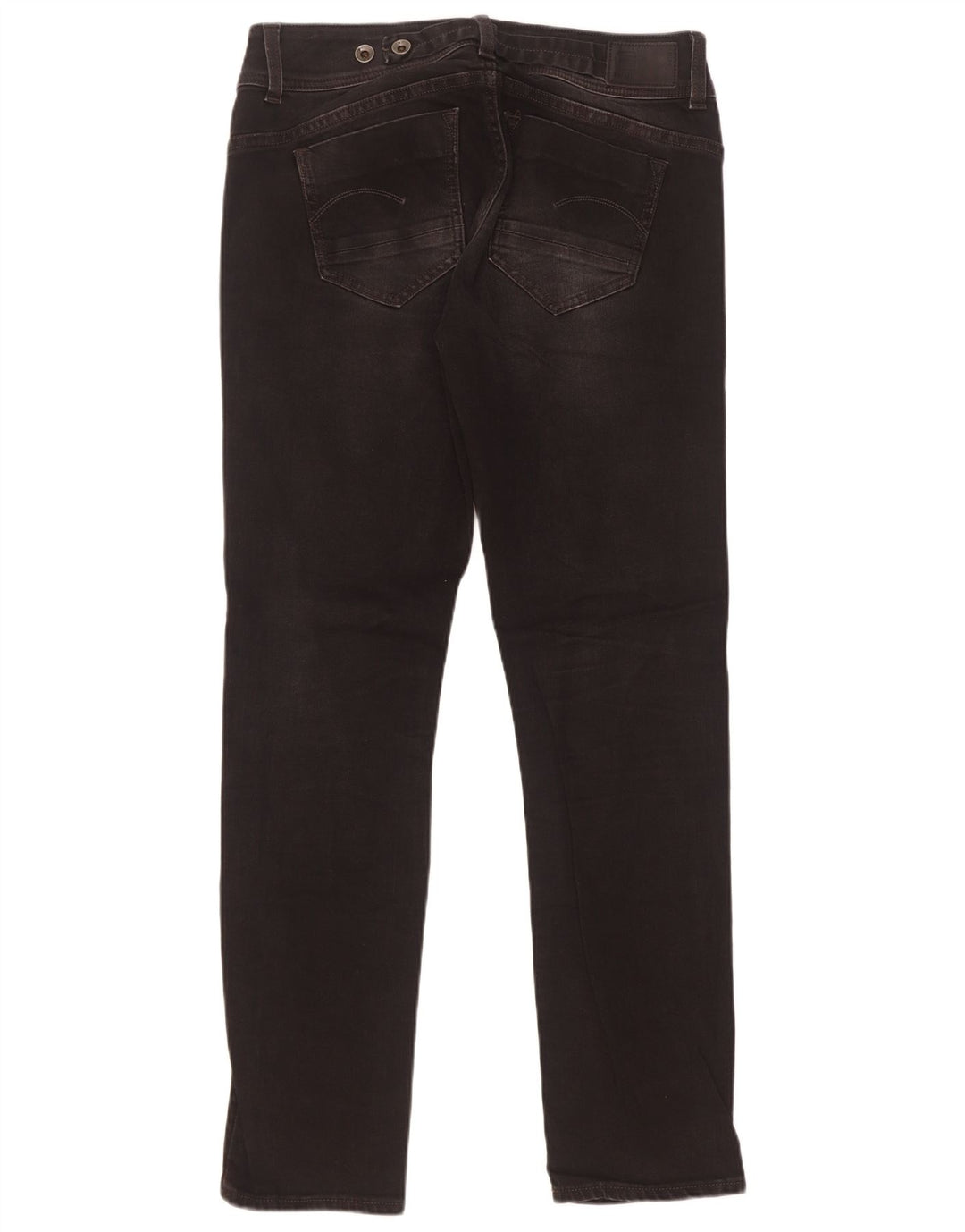 G-Star Womens Midge Straight Jeans W31 L32 Black Cotton
