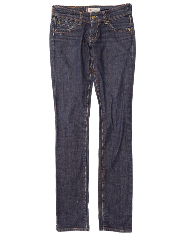 Женские джинсы LEVI'S 571 Slim W26 L34 Темно-синие