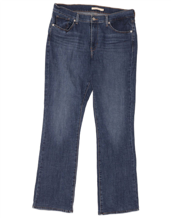 Levi's Womens Classic Fit Bootcut Jeans Size 14 Large W32 L34 Blue Cotton