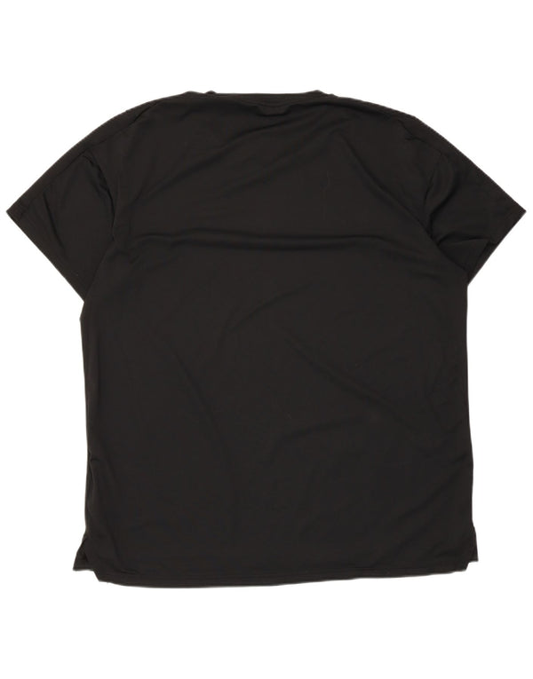 Nike Mens Dri Fit T-Shirt Top Large Black Polyester
