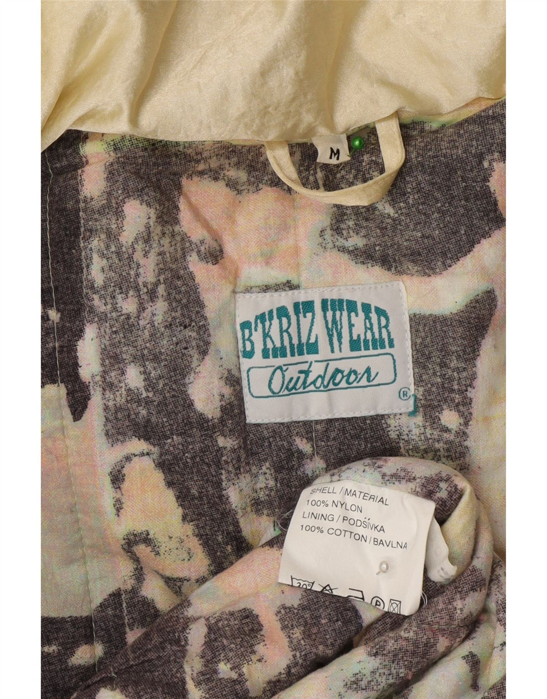 Vintage Womens Hooded Oversized Windbreaker Coat UK 14 Medium Yellow Nylon
