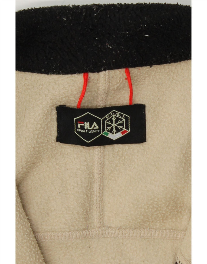 FILA Herren Fleecejacke UK 36 Small Off White Colourblock
