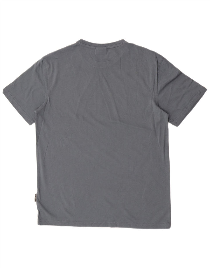 Napapijri Mens T-Shirt Top Medium Blue