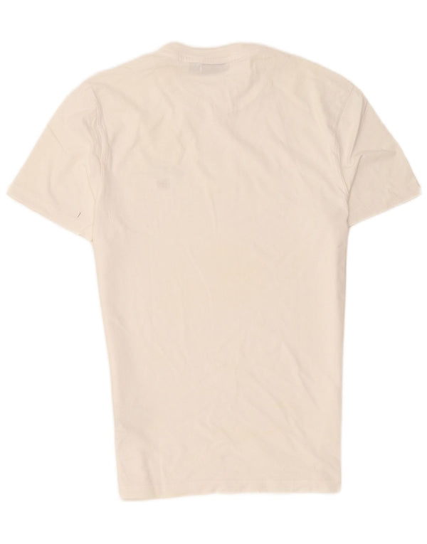Napapijri Homme Geographic T-Shirt Top XS Blanc Coton
