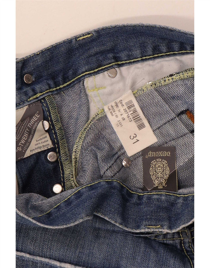 Dondup Mens Slim Jeans W31 L33 Azul Algodão