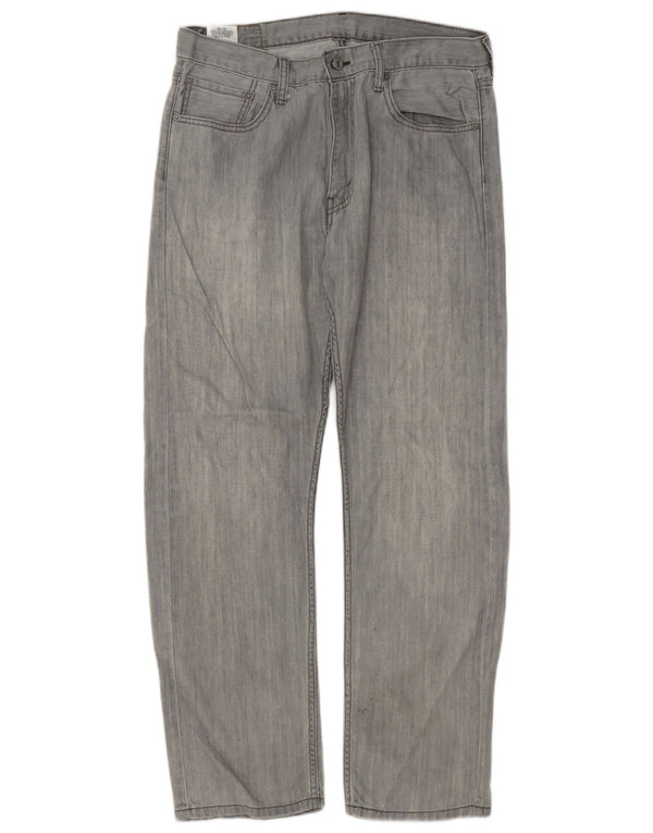 Мужские прямые джинсы Levi's 505 W33 L30 серые, хлопок