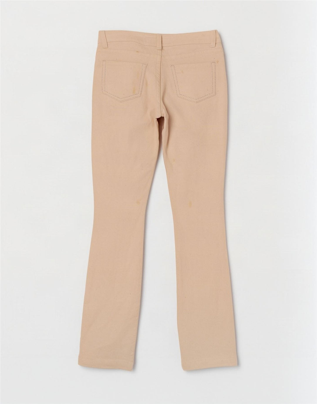 Calça jeans reta feminina Richmond W29 L33 algodão branco