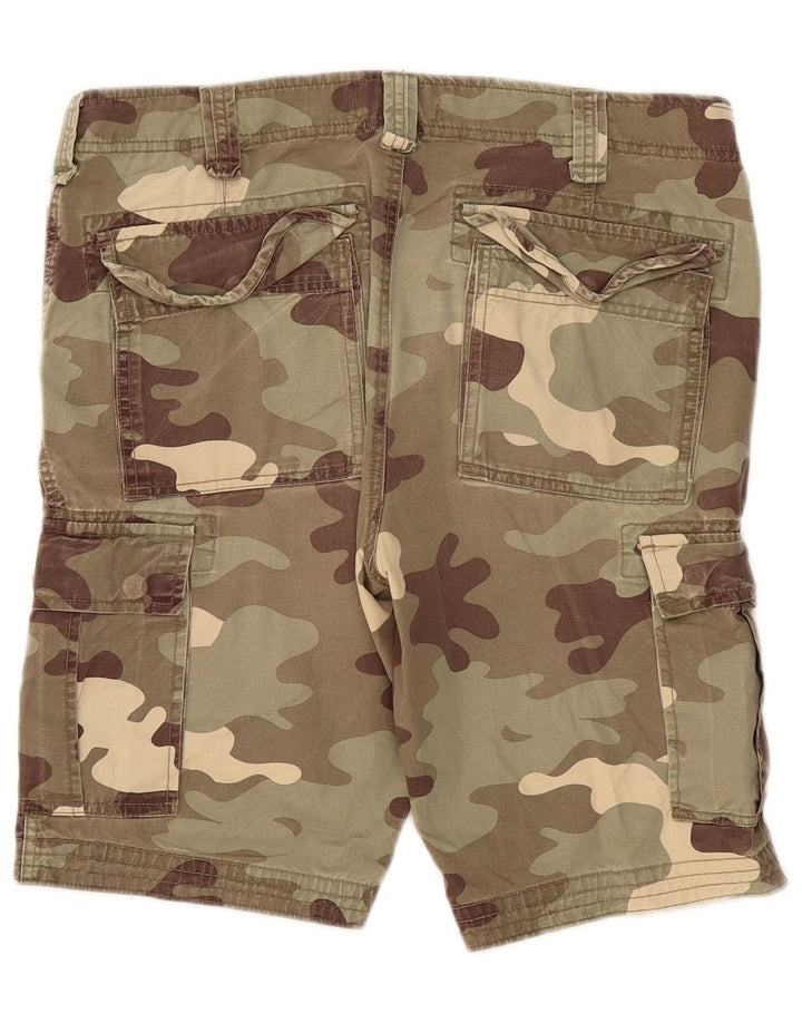 Best Company Womens Cargo Shorts IT 48 Medium W36 Khaki Camouflage