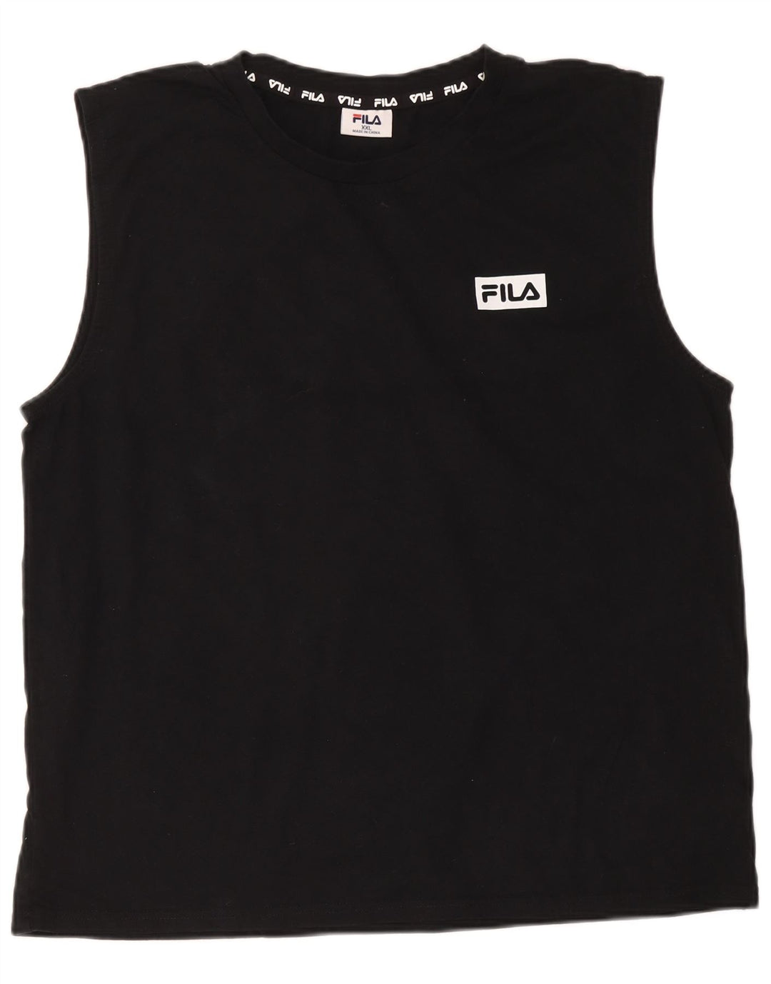 Canotta Fila da uomo 2XL in cotone nero