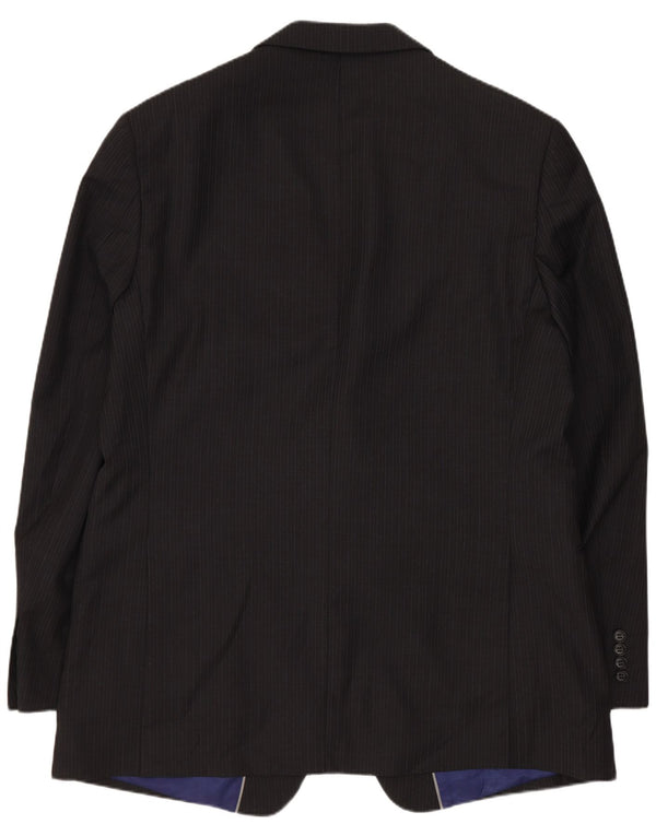 Marks & Spencer Herre lang 2-knaps blazerjakke UK 44 XL Grå nålestribe