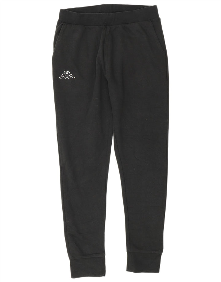 Kappa Mens Tracksuit Trousers Joggers Small  Black Cotton