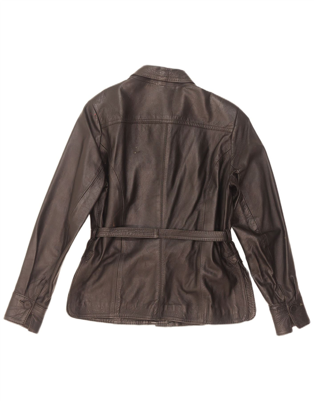 Винтажная женская кожаная куртка IT 42 Medium Black
