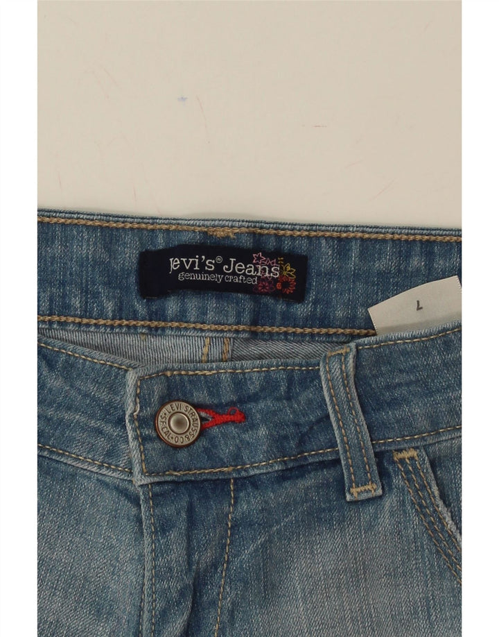 LEVI'S Womens Denim Shorts US 7 Medium W30 Blue Spotted Cotton Vintage Levi's and Second-Hand Levi's from Messina Hembry 