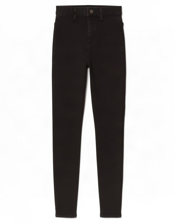 Topshop Γυναικεία Joni Skinny Jeans UK 8 Small W26 L28 Μαύρο βαμβακερό