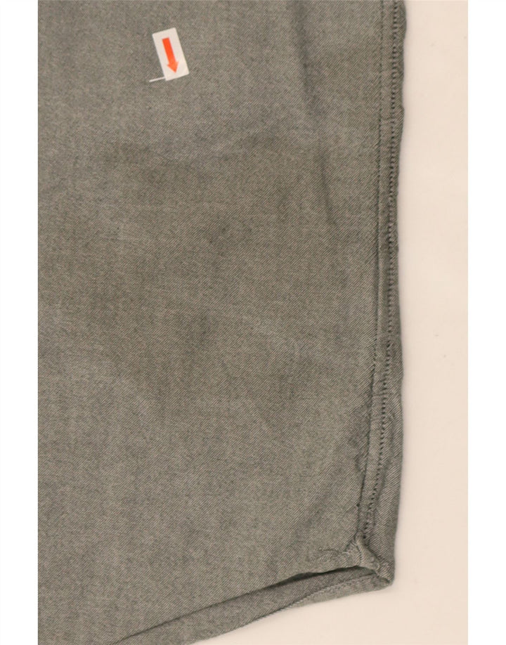 Timberland Mens Slim Fit Shirt Large Grey Cotton