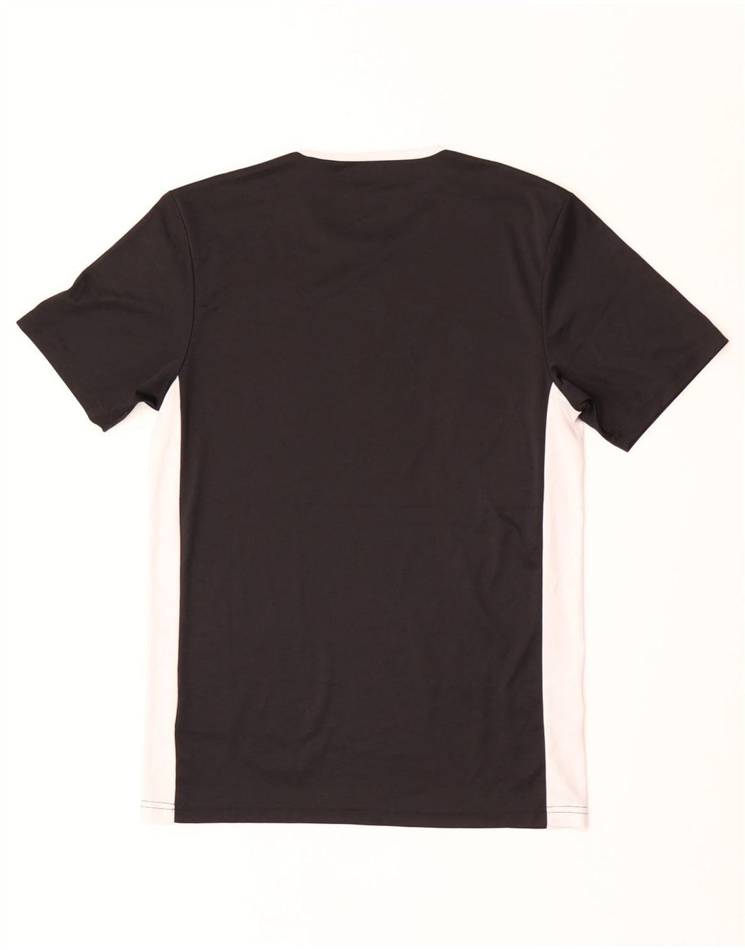 Adidas Mens Climalite T-Shirt Top Small Black Colourblock Polyester