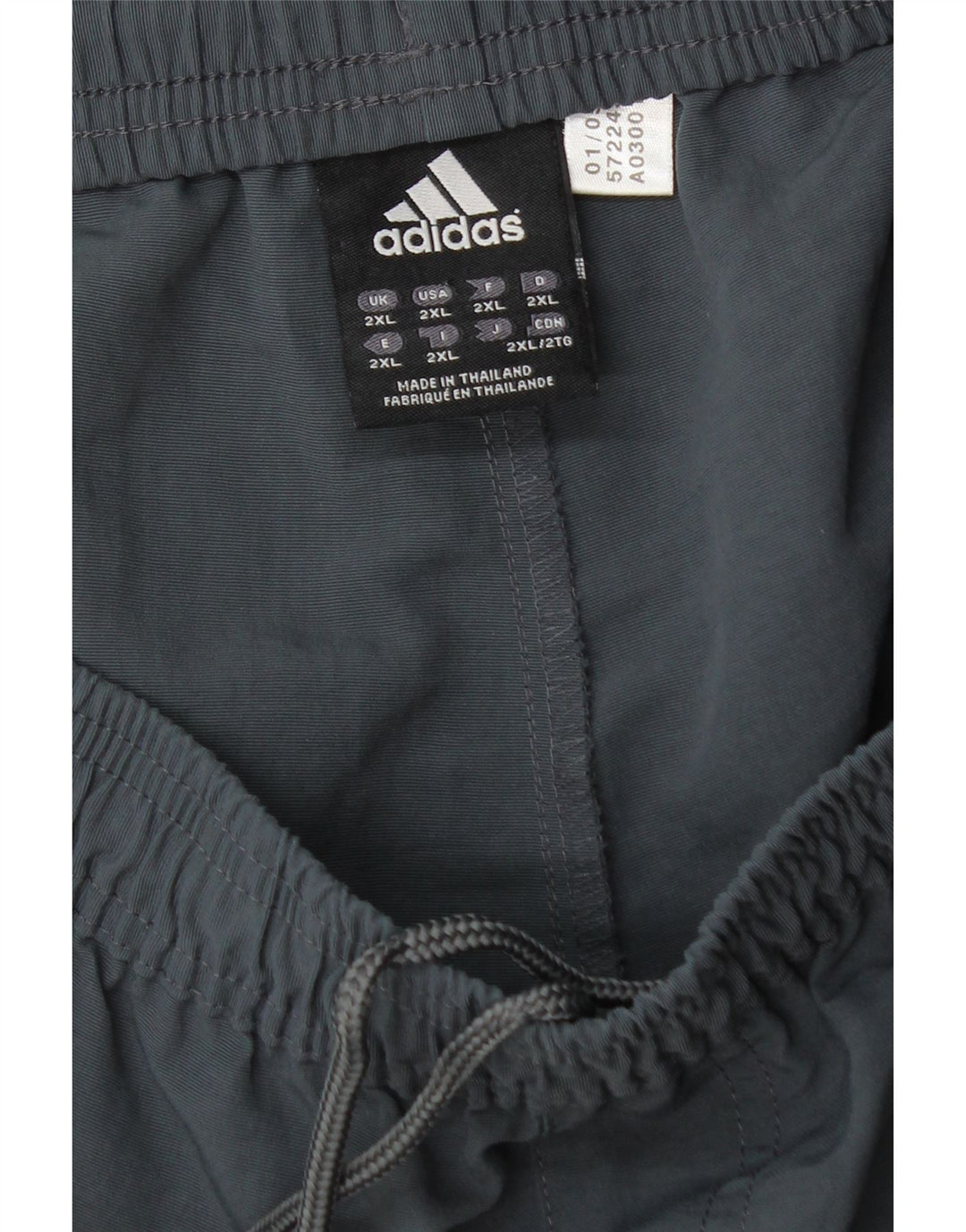 Adidas Herre Bermuda Sportshorts 2XL Grå polyamid
