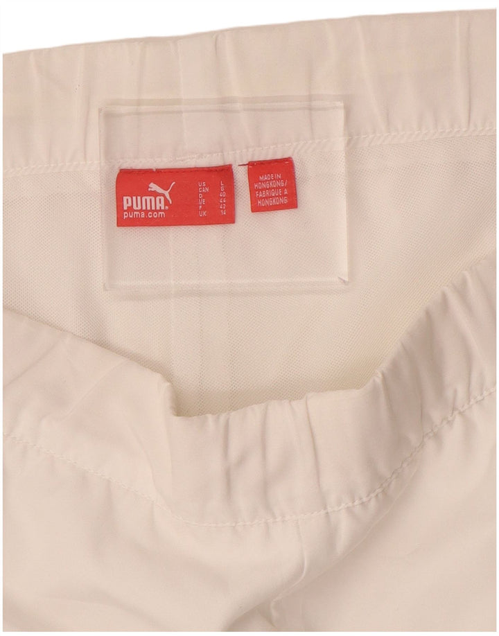 Puma Womens Tracksuit Trousers UK 14 Large White