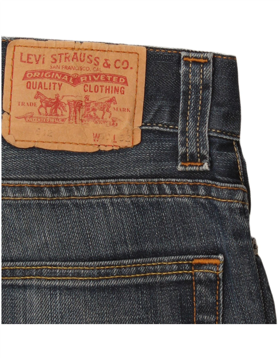 Levi's Dame 512 Bootcut Jeans W32 L32 Marineblå