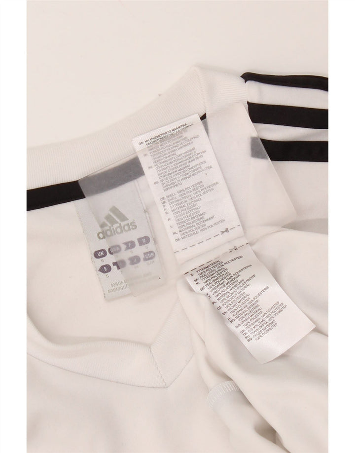 Adidas Herren Climalite T-Shirt Top Small Weiß Polyester