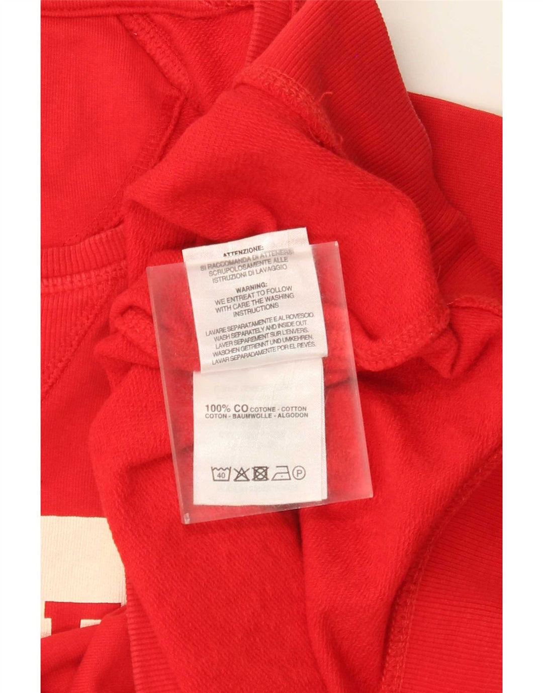 Carrera Herre grafisk Regular Fit Sweatshirt Jumper Medium Rød Bomuld