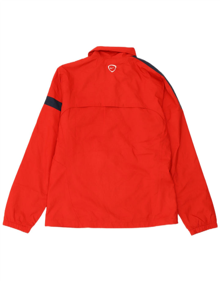 Giacca da tuta da uomo Nike, giacca grande, in poliestere color block rosso