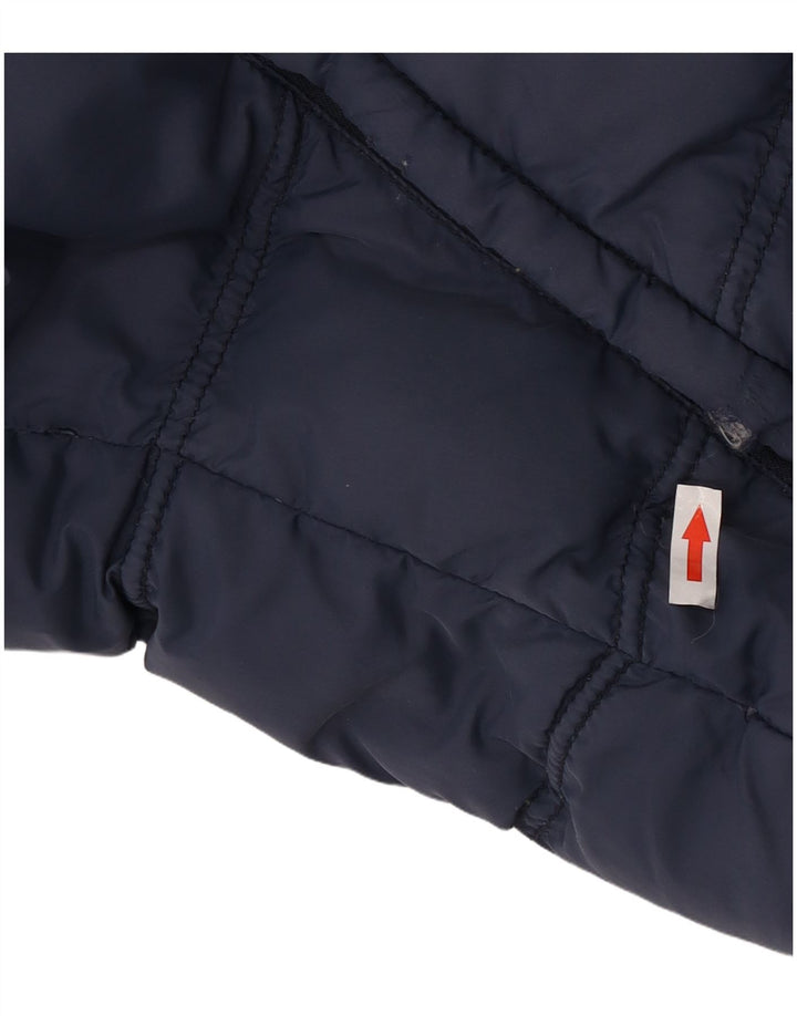 Jack Wills Womens Padded Gilet UK 12 Medium Navy Blue