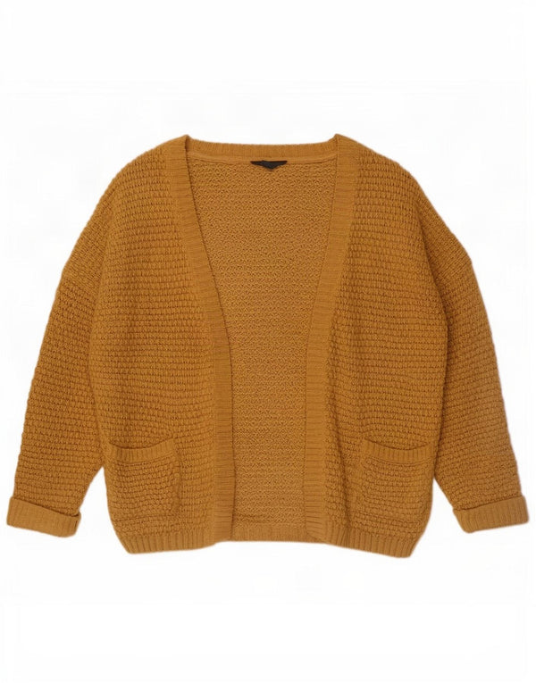 Topshop Dame Oversized 3/4 ærmet åben cardigan sweater UK 6 XS Brun