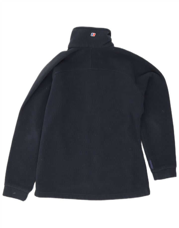 Berghaus Womens Fleece Jacket UK 14 Large Navy Blue Polyester