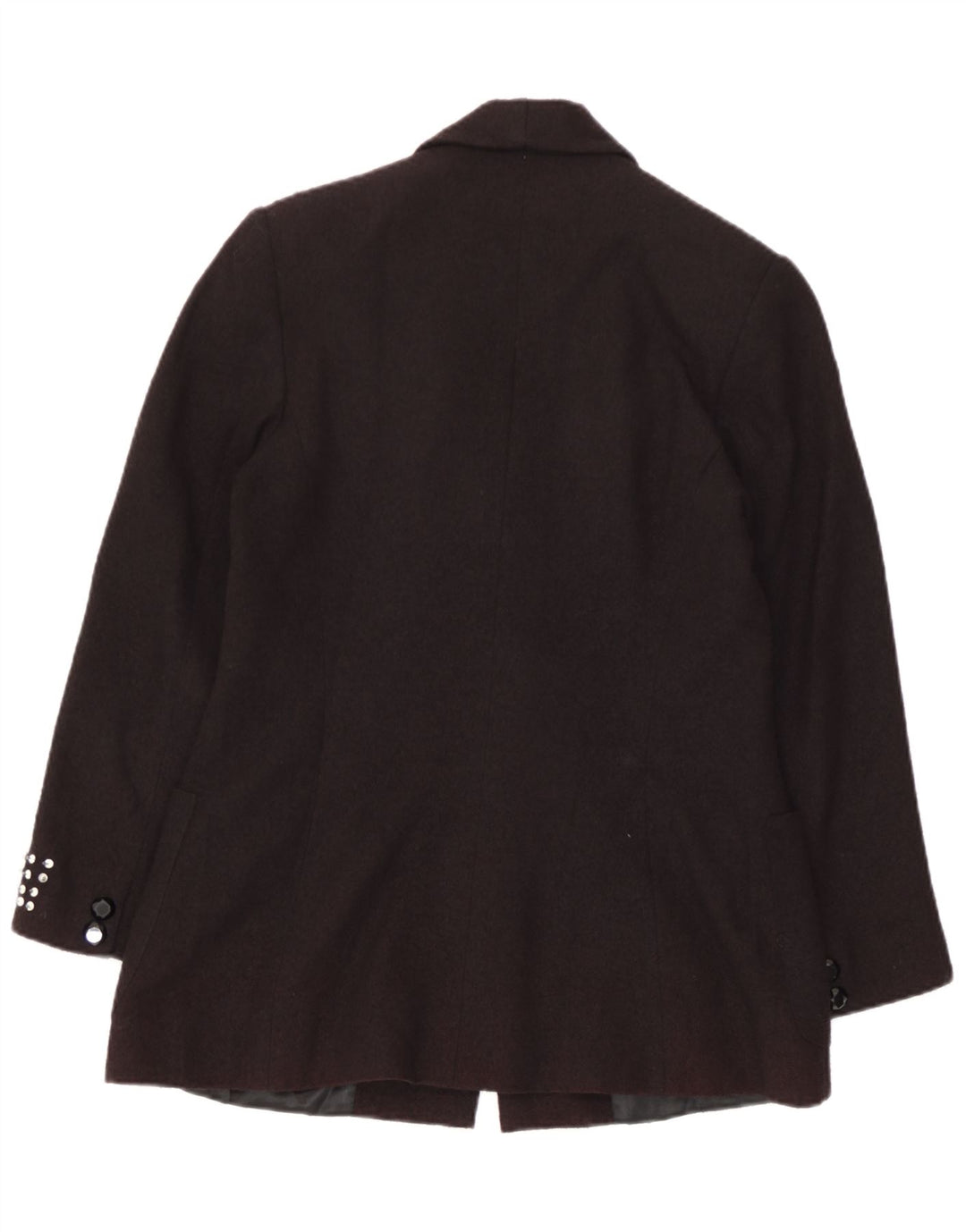 Vintage Damen 1 Knopf Blazer Jacke IT 46 Groß Schwarz