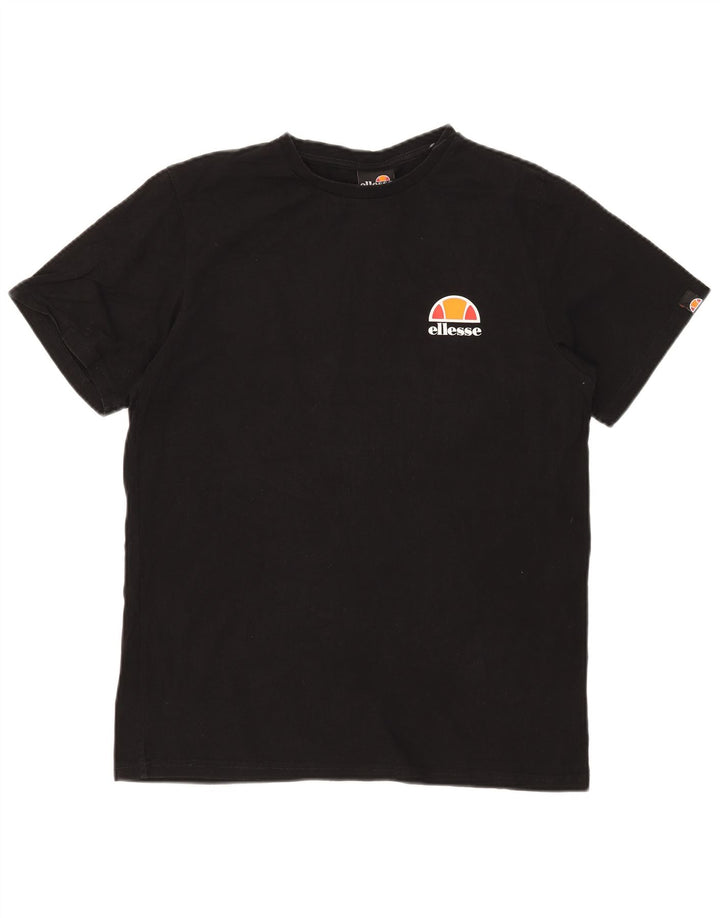 ELLESSE Womens T-Shirt Top UK 12 Medium Black