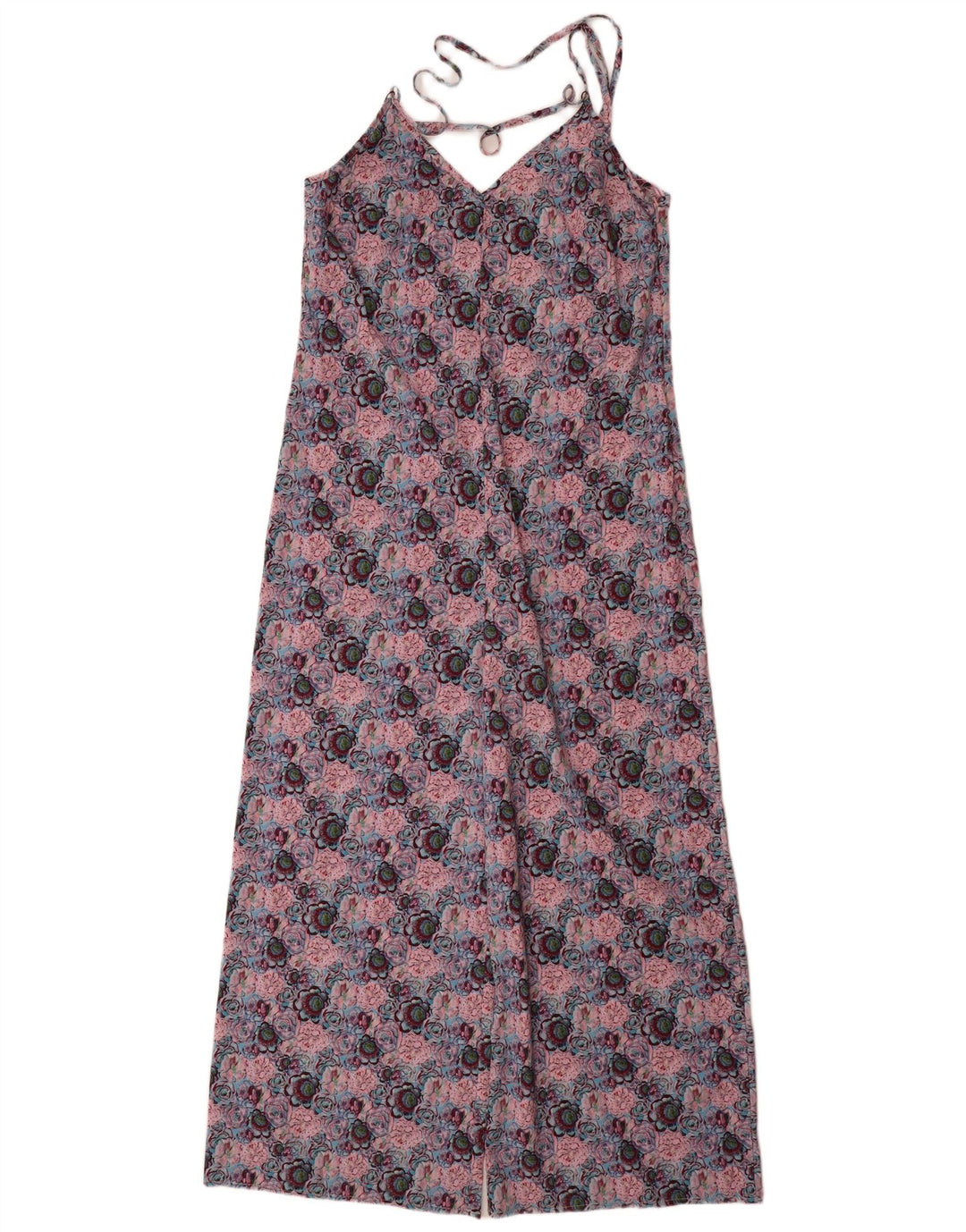 TOPSHOP Womens Sleeveless Jumpsuit UK 12 Medium Multicoloured Floral