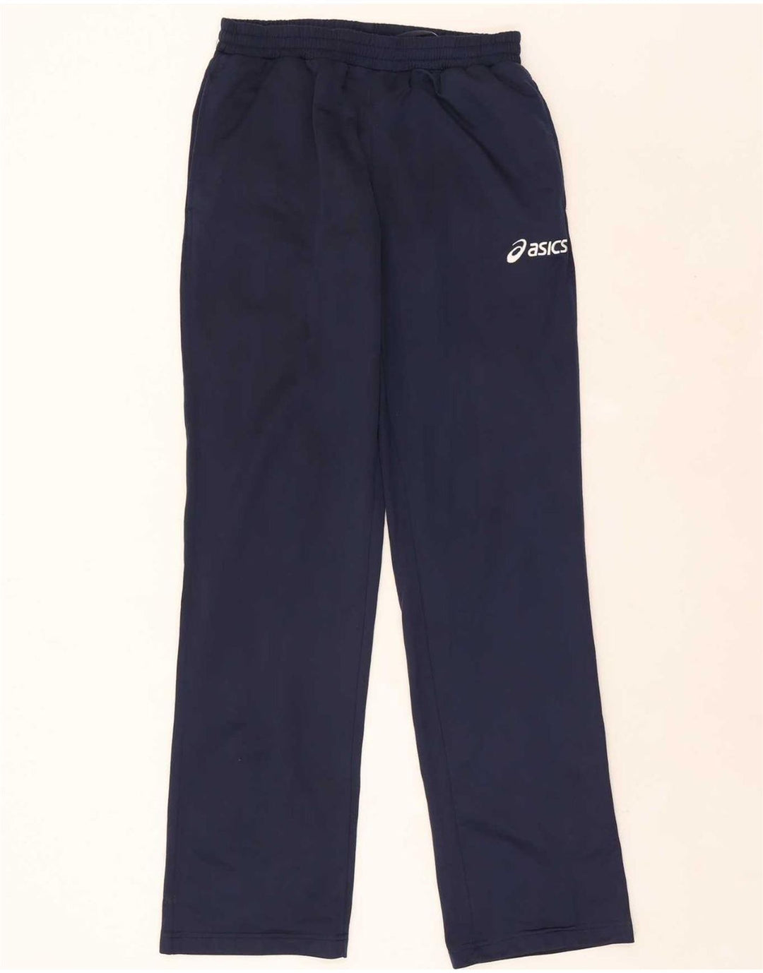 Asics Mens Full Tracksuit Médio Azul Marinho Colourblock Poliéster