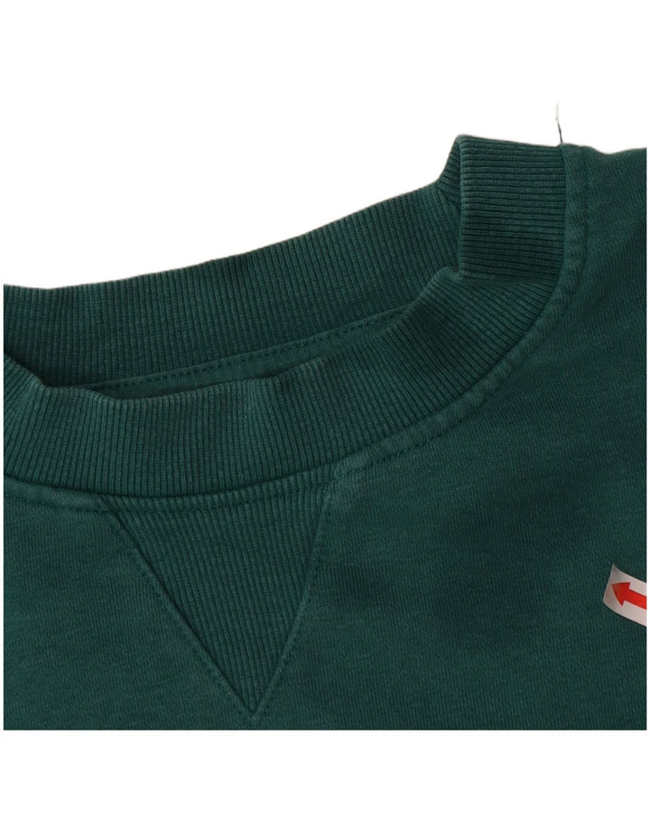 Zara Mens Sweatshirt Jumper Medium Green Cotton