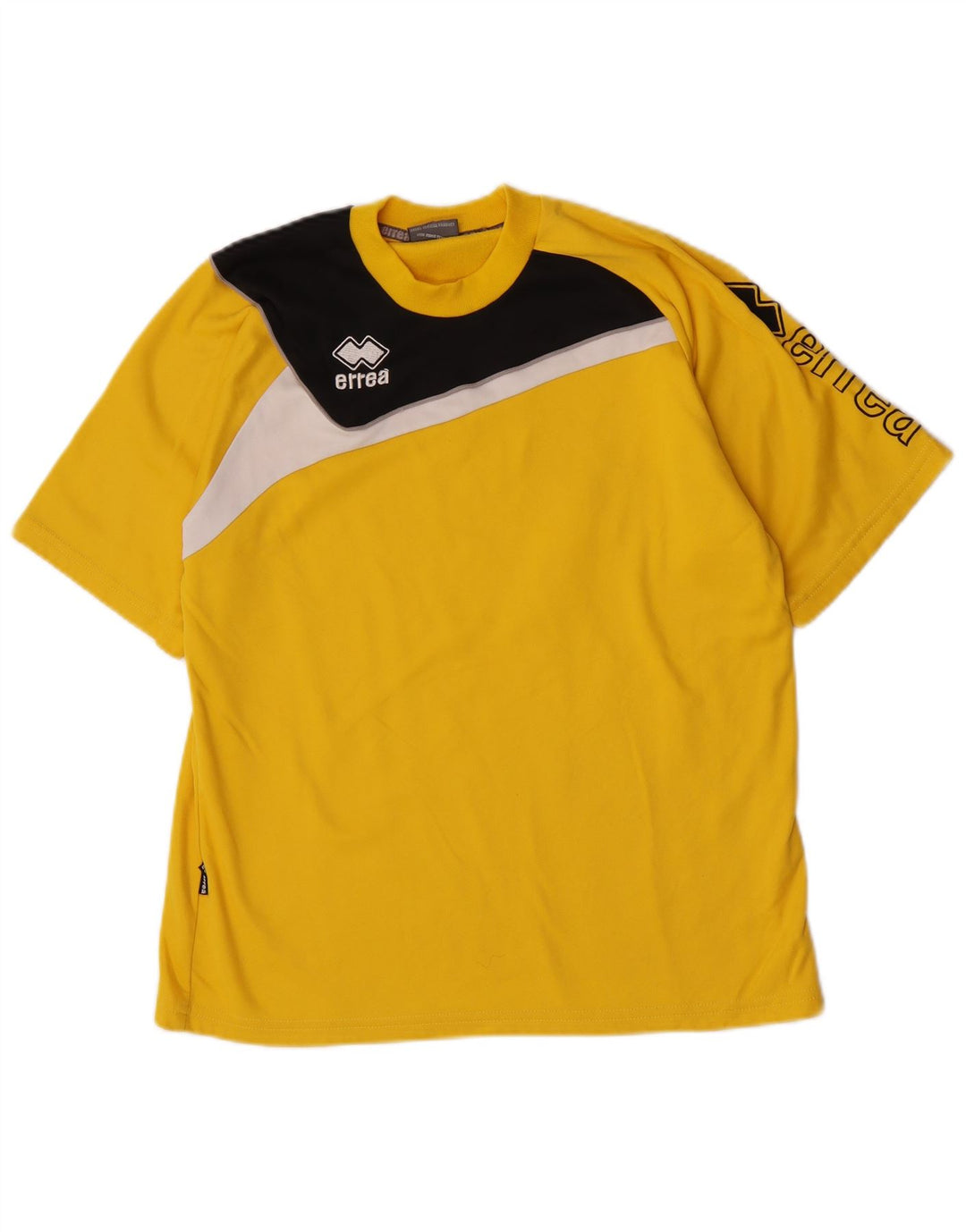 Errea Herre grafisk T-shirt Top Lille Gul Colourblock Polyester