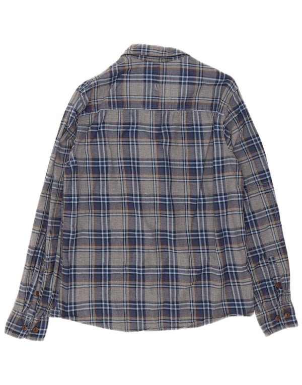 Fat Face Mens Shirt Medium Grey Check Cotton