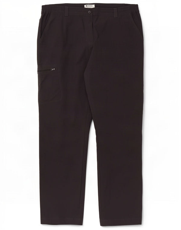 Calça cargo feminina reta Mountain Warehouse UK 16 grande W36 L30 cinza