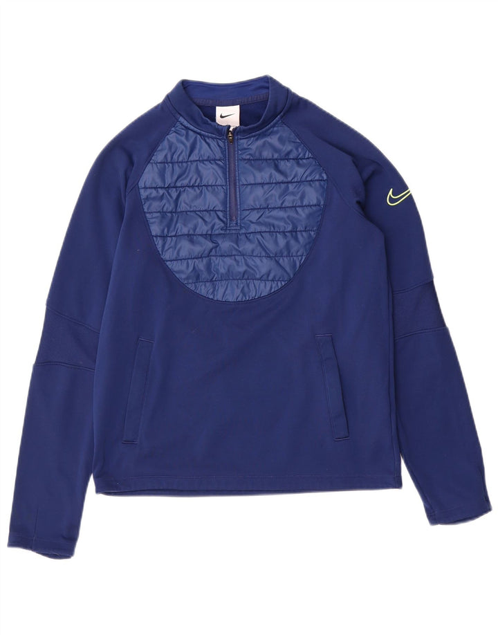 Nike drenge Therma-Fit sweater træningsdragt top 12-13 år stor marineblå