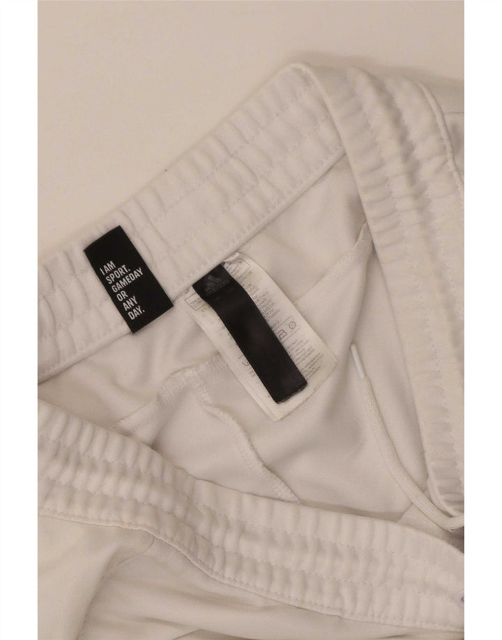 Adidas Womens Tracksuit Trousers UK 14 Medium  White Polyester