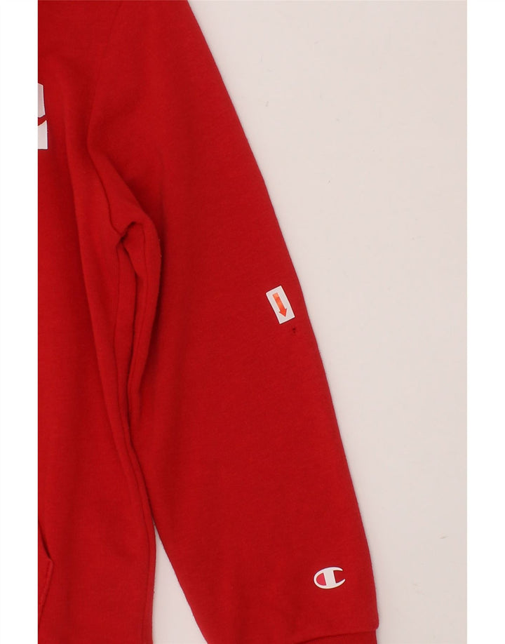 CHAMPION Boys Graphic Tracksuit Top Jacket 7-8 Years Small Red Cotton Vintage Champion and Second-Hand Champion from Messina Hembry 