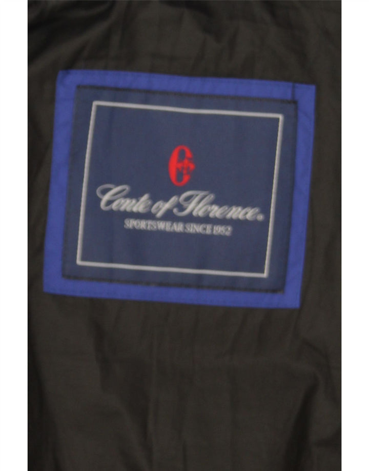 CONTE OF FLORENCE Womens Hooded Padded Coat IT 42 Medium Blue Polyester Vintage Conte of Florence and Second-Hand Conte of Florence from Messina Hembry 