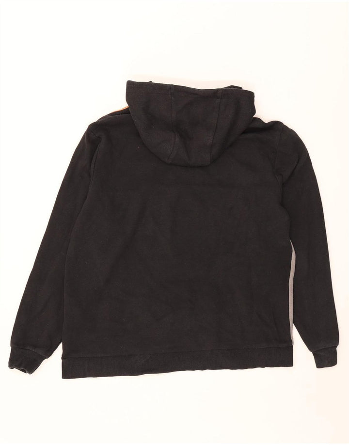 Ellesse Mens Hoodie Jumper Medium Black Colourblock Cotton