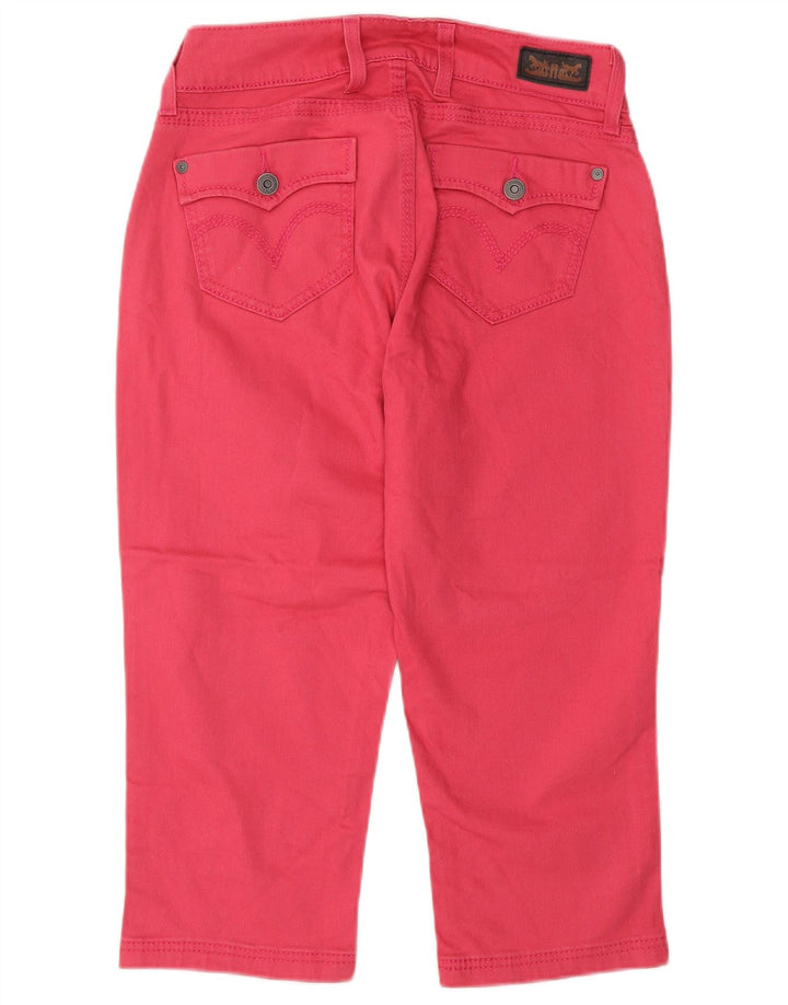Levi's Womens Capri Jeans US 4 Small W27 L20 Pink Cotton