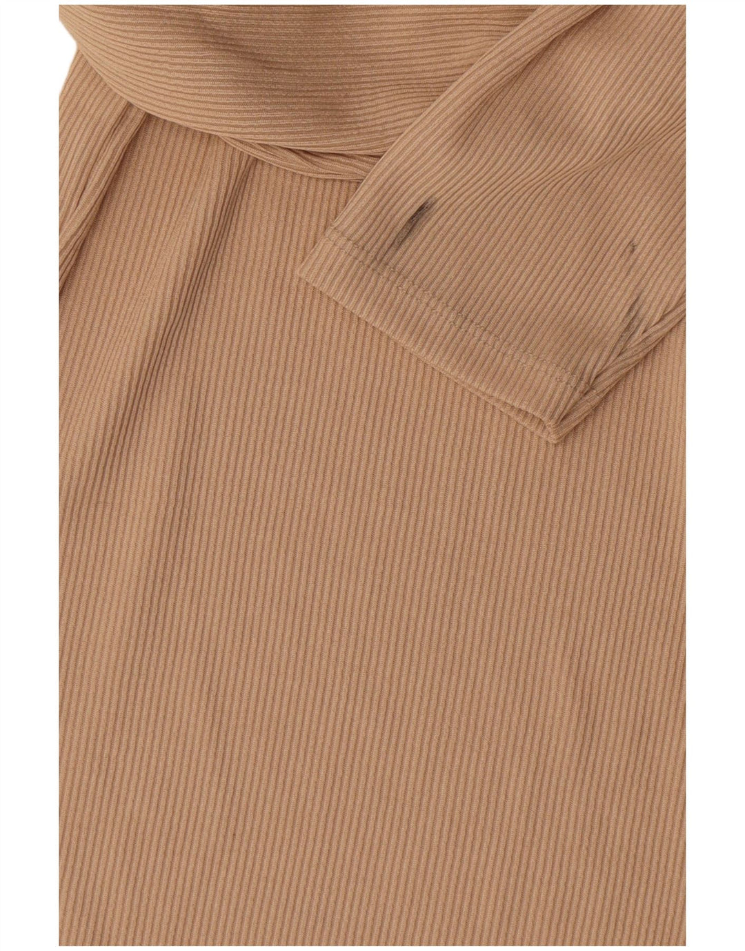 Lipsy Womens Top Long Sleeve UK 14 Medium Beige Polyester