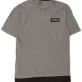 T-shirt grafica da uomo Puma Top in cotone color block grigio medio