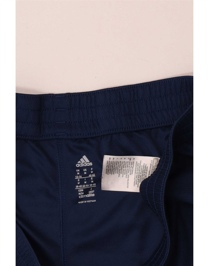 Adidas Womens Climalite Sport Shorts UK 12/14 Medium Navy Blue Polyester
